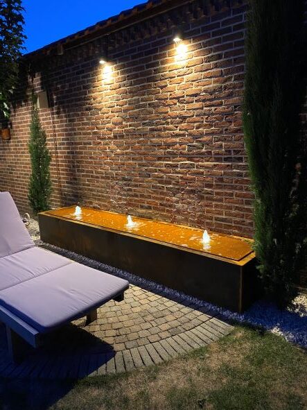 Aqua Vasca cortenstaal watertafel