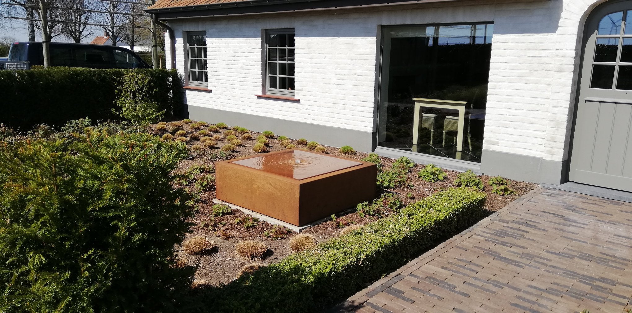 Aqua Tetrum Cortenstaal Watertafel