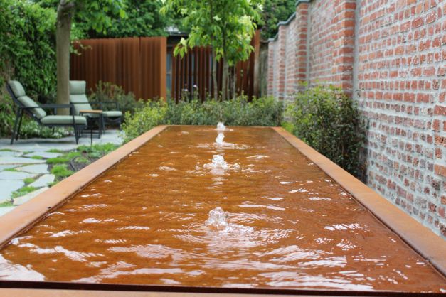 Aqua Vasca cortenstaal watertafel